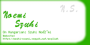 noemi szuhi business card